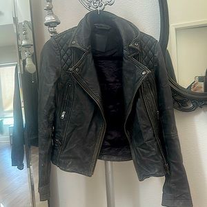 All saints leather jacket